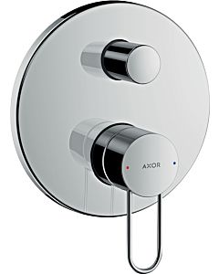 hansgrohe Axor Uno Finishing set 38428800 Concealed bath mixer, with loop handle, with integrated safety combination, stainless steel look