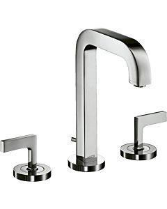 hansgrohe Waschtischarmatur Axor Citterio 39135000 Auslauf kurz, Hebelgriffe, chrom 3-Loch
