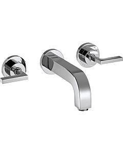 hansgrohe Waschtischarmatur Axor Citterio 39315000 Unterputz, Auslauf kurz, Hebelgriffe, chrom  3-Loc