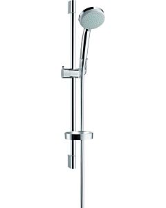 hansgrohe Brauseset Croma 100 Vario 27776000 mit 65 cm Brausestange Unica C, chrom, Ecosmart