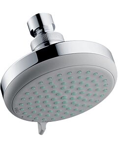 hansgrohe douche de hansgrohe Croma 100 Vario 28462000 chromé , avec joint à rotule, 4 modes de pulvérisation, Ecosmart