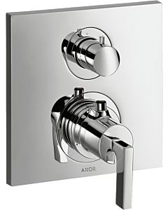 hansgrohe Axor Citterio Fertigmontageset 39700000 Unterputz-Thermostat, mit Absperrventil, Hebelgriff, chrom