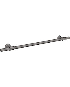 Porte-serviettes Hansgrohe 42060330 600 mm, chrome noir poli, métal, fixation murale
