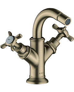 hansgrohe Bidet Armatur Axor Montreux 16520820 brushed nickel, mit Ablaufgarnitur