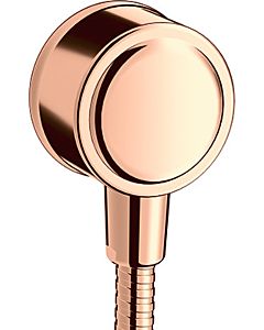 hansgrohe Fixfit wall connection 16884300 with backflow preventer, polished red gold