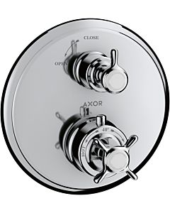 hansgrohe Fertigmontageset Axor Montreux 16800000 Unterputz Thermostat, mit Absperrventil chrom