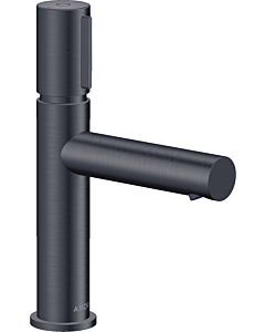 hansgrohe Axor Uno Waschtischarmatur 45012340 Ausladung 123mm, unverschließbare Ablaufgarnitur, brushed black chrome