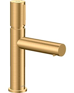 hansgrohe Axor Uno Waschtischarmatur 45012950 Ausladung 123mm, unverschließbare Ablaufgarnitur, brushed brass