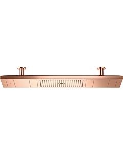 hansgrohe Axor ShowerHeaven overhead shower 10629300 1200x300mm, with lighting 5000 K, polished red gold