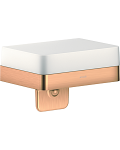 hansgrohe Axor Lotionspender 42819140 mit Ablage, Glas, brushed bronze