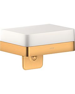 hansgrohe Distributeur de lotion Axor 42819250 avec étagère, verre, optique or brossé
