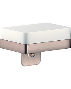 hansgrohe Axor Lotionspender 42819820 mit Ablage, Glas, brushed nickel