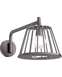 hansgrohe Axor LampShower overhead shower 26031330 with shower arm, wall mounting, polished black chrome