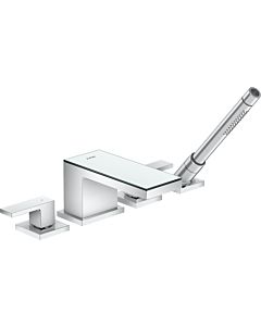 hansgrohe Axor MyEdition set de montage complet 47430000 Mitigeur baignoire 4 trous sur jante, saillie 150 mm, chromé / verre miroir