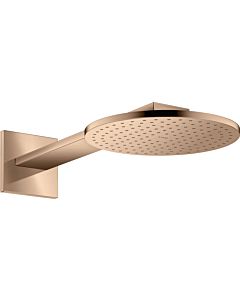 hansgrohe Axor overhead shower 35296300 with shower arm, polished red gold