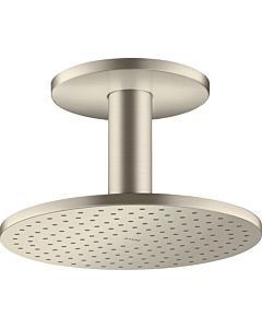 hansgrohe Douche de tête Axor 35297820 avec raccordement au plafond, nickel brossé