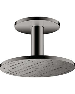 hansgrohe Douche de tête Axor 35297330 avec raccordement au plafond, chrome noir poli