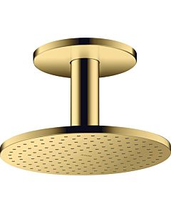 hansgrohe Axor overhead shower 35286990 with ceiling connection, polished gold optic