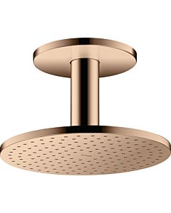 hansgrohe Axor overhead shower 35286300 with ceiling connection, polished red gold