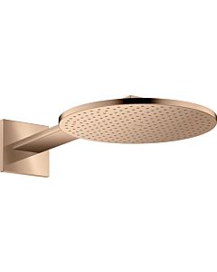 hansgrohe Axor overhead shower 35300300 with shower arm, polished red gold