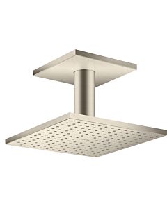 hansgrohe Douche de tête Axor 35308820 avec raccordement au plafond, nickel brossé