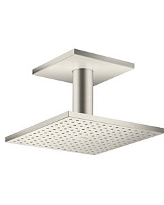 hansgrohe Axor overhead shower 35312800 with ceiling connection, stainless steel optic
