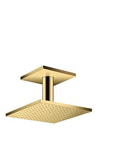 hansgrohe Axor overhead shower 35312990 with ceiling connection, polished gold optic