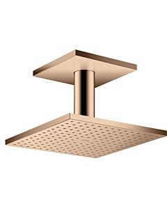 hansgrohe Douche de tête Axor 35308300 avec raccordement au plafond, or rouge poli