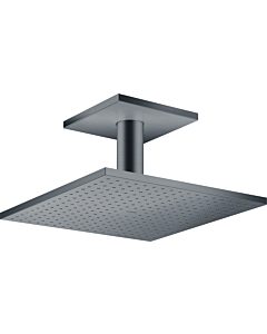 hansgrohe Axor douche de tête 35320340 avec raccordement au plafond, chrome noir brossé