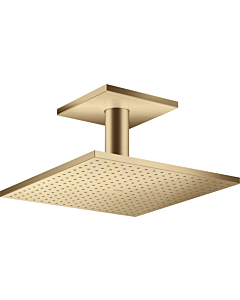 hansgrohe Axor overhead shower 35316140 with ceiling connection, brushed bronze