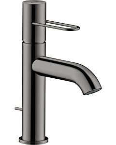 hansgrohe Axor Uno mitigeur lavabo 38023330 saillie 127mm, avec poignée en arc, tirette garniture de vidange , chrome noir poli