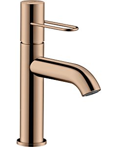 hansgrohe Axor Uno Wash basin mixer 38026300 projection 127mm, with loop handle, non-closable waste set, polished red gold