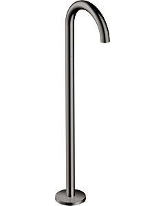 hansgrohe Axor Uno set de finition 38412330 bec de baignoire sur pied, courbé, saillie 226 mm, chrome noir poli
