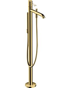 hansgrohe Axor Uno Fertigmontageset 38442990 Wannenarmatur, bodenstehend, mit Bügelgriff, polished gold optic