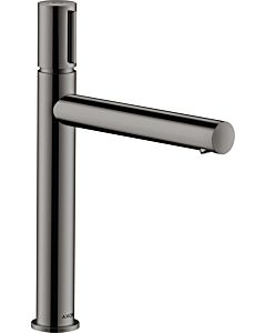 hansgrohe Axor Uno wash basin mixer 45013330 projection 198mm, non-closable waste set, polished black chrome