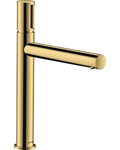 hansgrohe Axor Uno Wash basin mixer 45013990 projection 198mm, non-closable waste fitting, polished gold optic