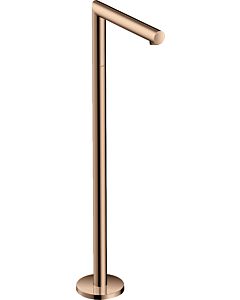 hansgrohe Axor Uno Finishing set 45412300 Bath spout floor-standing, straight, projection 226mm, polished red gold