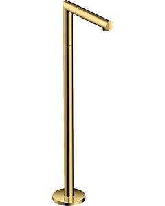 hansgrohe Axor Uno Finishing set 45412990 Bath spout floor-standing, straight, projection 226mm, polished gold optic