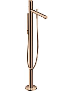 hansgrohe Axor Uno Fertigmontageset 45416300 Wannenarmatur, bodenstehend, mit Zerogriff, polished red gold