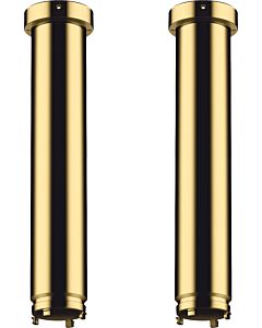 hansgrohe AXOR ShowerSolutions Verlängerung Set 13603990 230 mm für Deckenbefestigung ShowerHeaven 1200/300 4jet, Polished Gold Optic