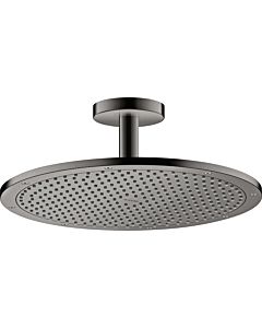 hansgrohe Axor overhead shower 26035330 with ceiling connection, polished black chrome