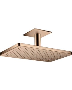 hansgrohe Douche de tête Axor 35277300 avec raccordement au plafond, or rouge poli