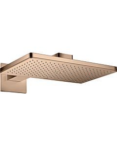 hansgrohe Axor Kopfbrause 35278300 mit Brausearm, eckige Rosette, polished red gold