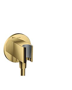 hansgrohe Axor porter unit 36733990 rond, avec clapet anti-retour, fonction de maintien intégrée, aspect or poli