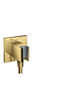 hansgrohe Axor Portereinheit 36734990 eckig, mit Rückflussverhinderer, integrierte Haltefunktion, polished gold optic