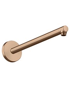 hansgrohe Axor bras de douche 26431310 390mm, montage mural, or rouge brossé