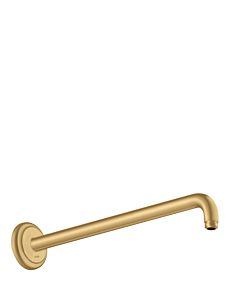 hansgrohe Brausearm 27348250 389mm, 90Grad Winkel, Wandmontage, brushed gold optic
