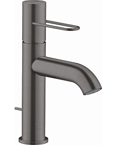 hansgrohe Axor Uno Wash basin mixer 38023340 projection 127mm, with loop handle, pop-up waste set, brushed black chrome