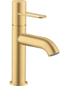 hansgrohe Axor Uno Waschtischarmatur 38026250 Ausladung 127mm, mit Bügelgriff, unverschließbare Ablaufgarnitur, brushed gold optic