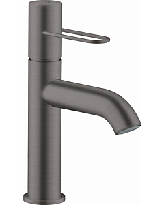 hansgrohe Axor Uno Wash basin mixer 38026340 projection 127mm, with loop handle, non-closable waste fitting, brushed black chrome